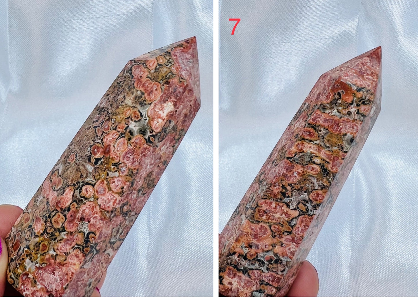 Leopardskin Jasper Points Crystal Generators YOU CHOOSE