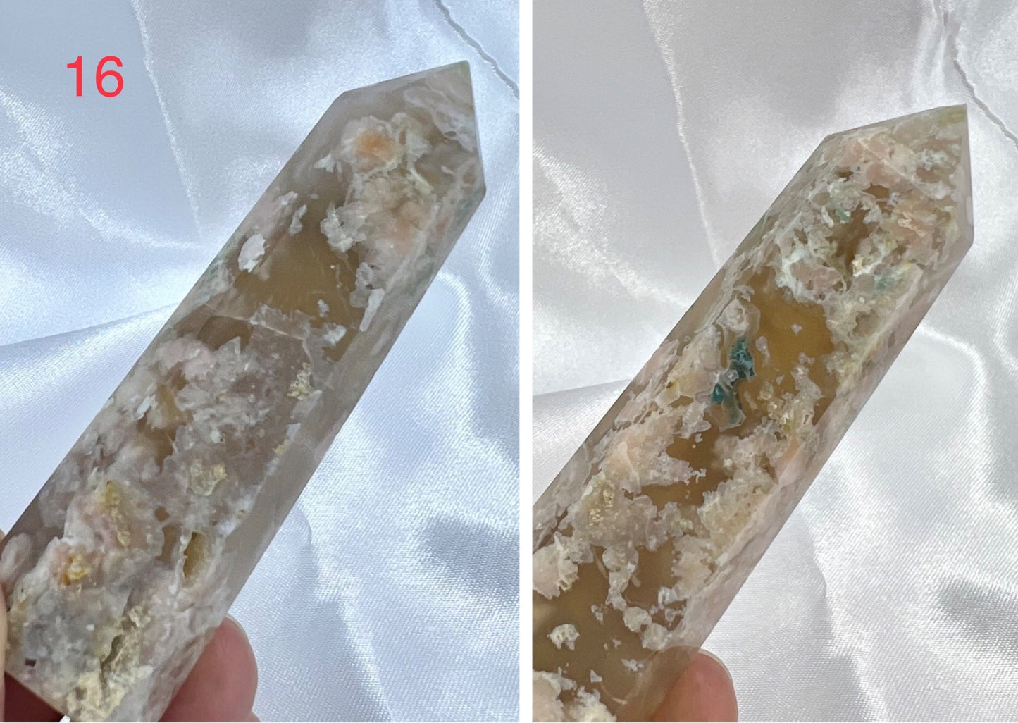 Flower Agate Points Towers Crystal Generators YOU CHOOSE