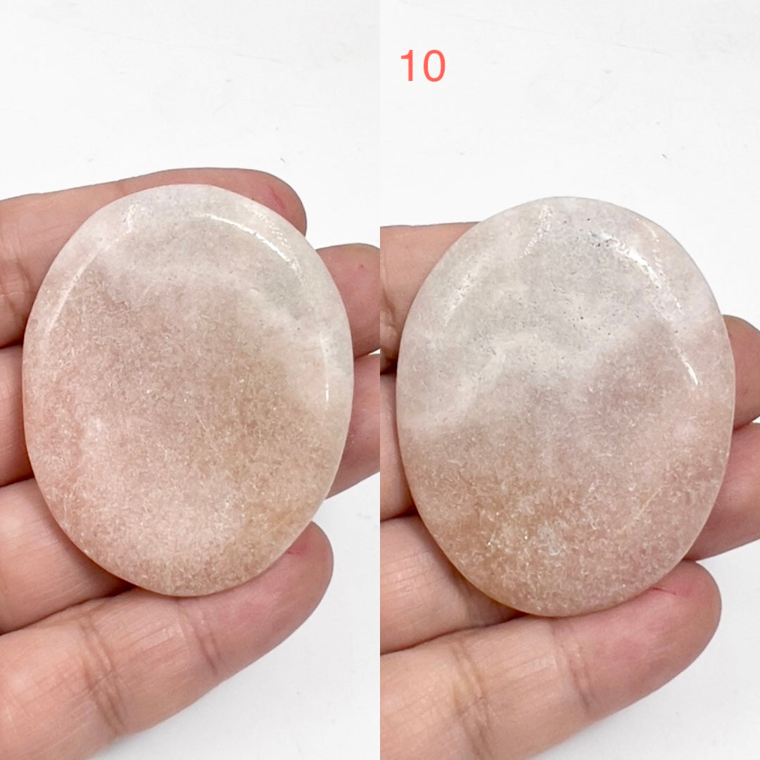 Pink Amethyst Palm Stones Worry Healing Crystals YOU CHOOSE