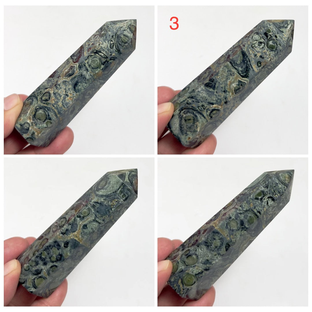 Kambaba Jasper Points Towers Crystal Generators YOU CHOOSE