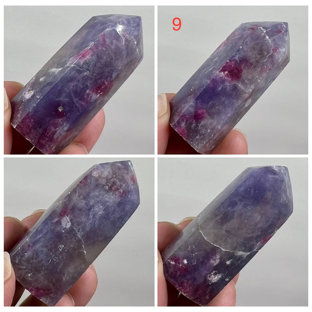 Pegmatite Unicorn Stone Points Crystal Generators YOU CHOOSE