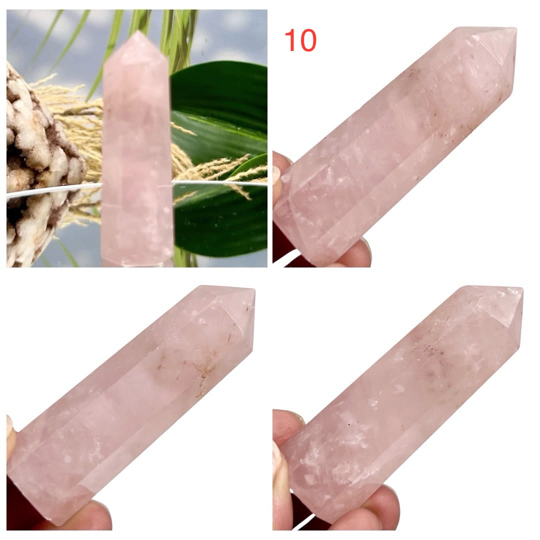 Rose Quartz Points Towers Healing Crystal Generators YOU CHOOSE