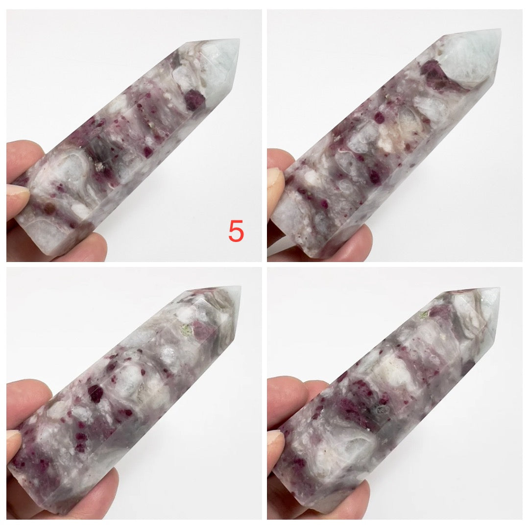 Rubellite Tourmaline Points Tower Crystal Generators YOU CHOOSE