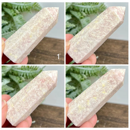 Pink Opal Points Towers Healing Crystal Generators YOU CHOOSE