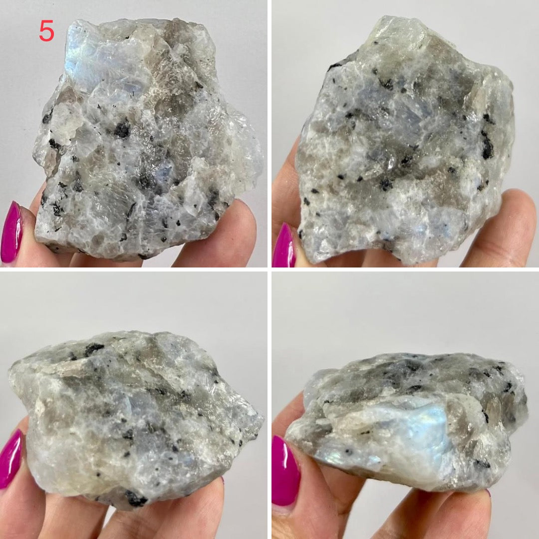 Rainbow Moonstone Natural Raw Crystal Specimen Natural YOU CHOOSE