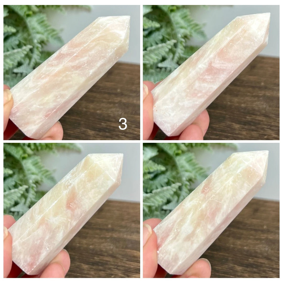 Pink Opal Points Towers Healing Crystal Generators YOU CHOOSE