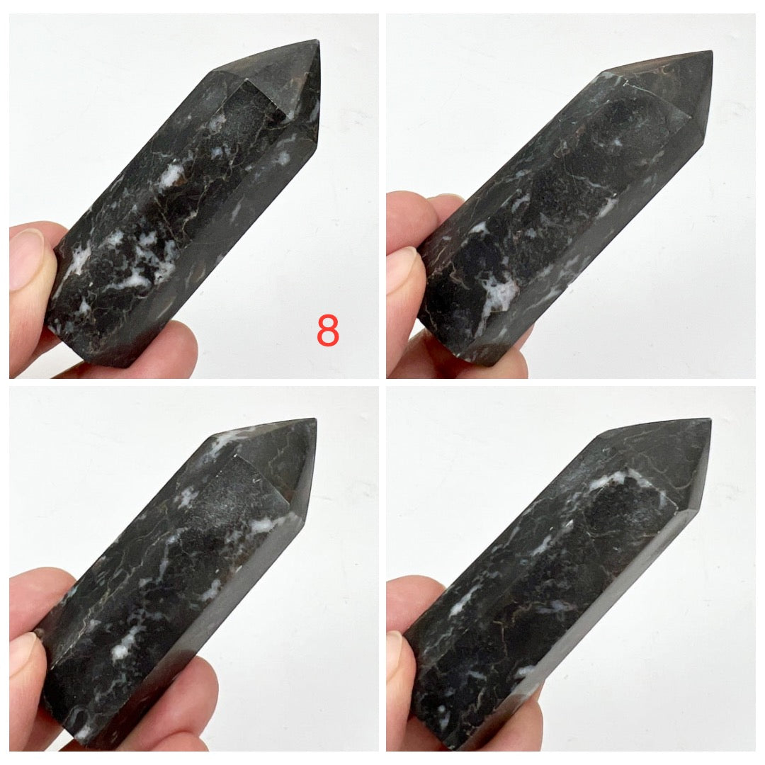 Zebra Jasper Points Towers Crystal Generators YOU CHOOSE