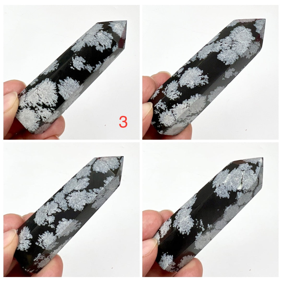 Snowflake Obsidian Points Towers Crystal Generators YOU CHOOSE