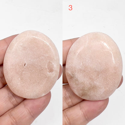 Pink Amethyst Palm Stones Worry Healing Crystals YOU CHOOSE