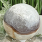 Volcanic Agate Quartz Sphere UV Reactive Crystal Ball 300g 61mm