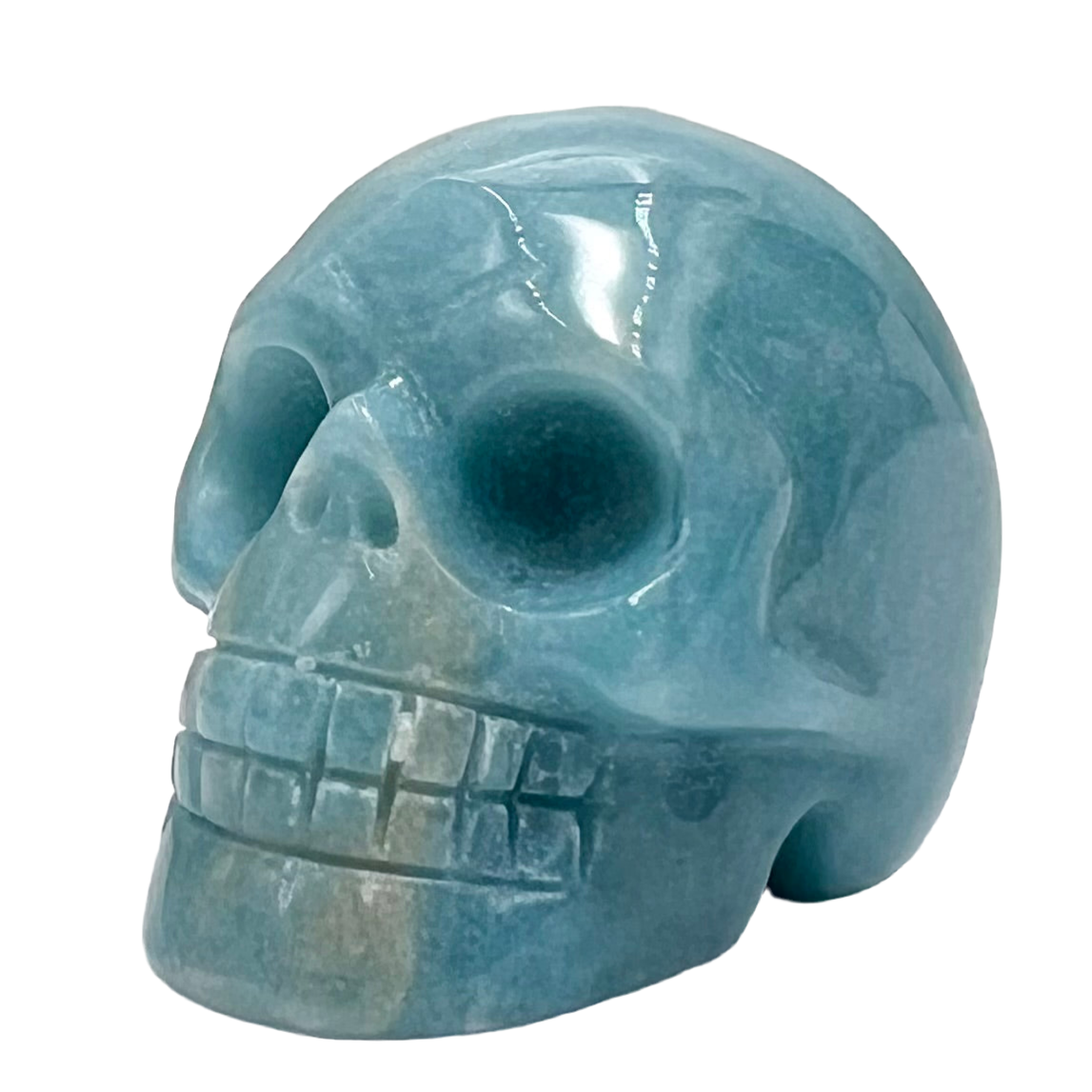 Trolleite Rare Skull 2 Inches Hand Carved Crystal Carving