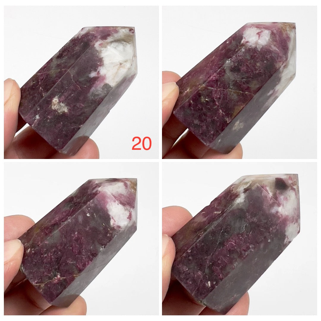 Rubellite Tourmaline Points Tower Crystal Generators YOU CHOOSE