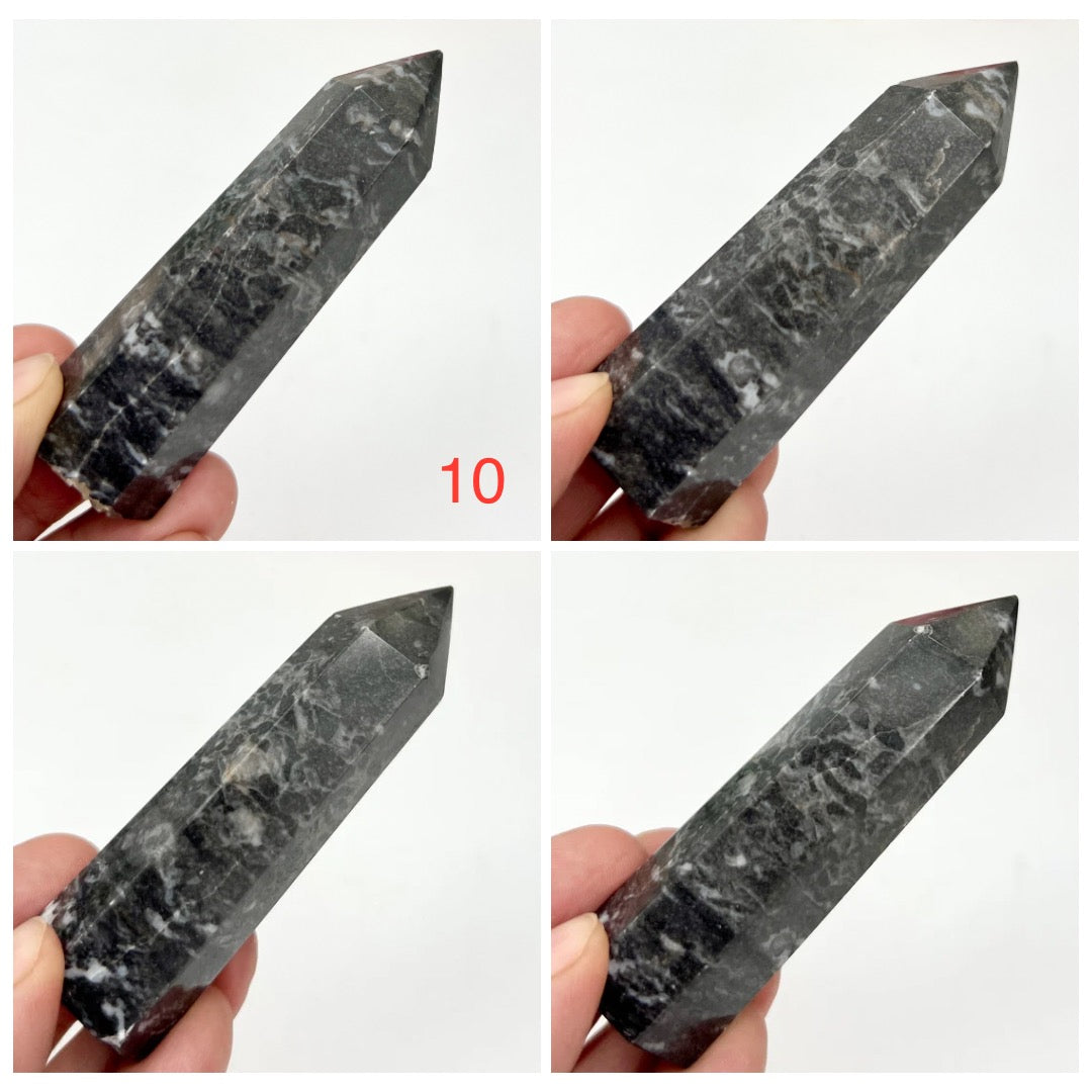 Zebra Jasper Points Towers Crystal Generators YOU CHOOSE
