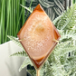 Carnelian Quartz Diamond Display with Stand Healing Crystal Carving