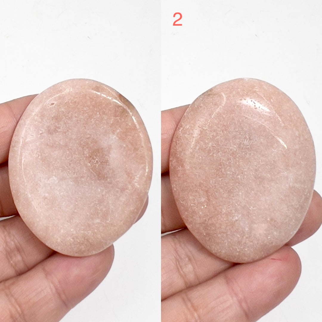 Pink Amethyst Palm Stones Worry Healing Crystals YOU CHOOSE