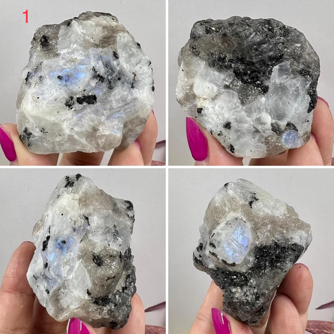 Rainbow Moonstone Natural Raw Crystal Specimen Natural YOU CHOOSE