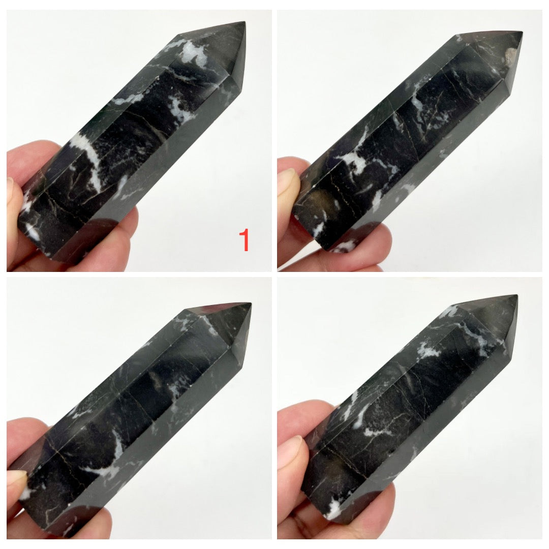 Zebra Jasper Points Towers Crystal Generators YOU CHOOSE