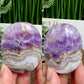 Amethyst with Mexican Lace Agate Palm Stone Crystal YOU CHOOSE