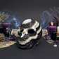 Zebra Phantom Calcite Skull Healing Crystal Carving 466g