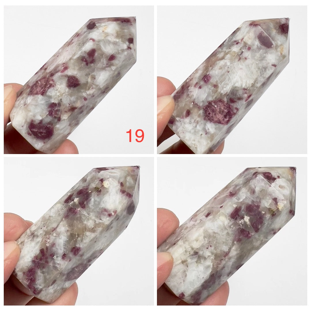 Rubellite Tourmaline Points Tower Crystal Generators YOU CHOOSE