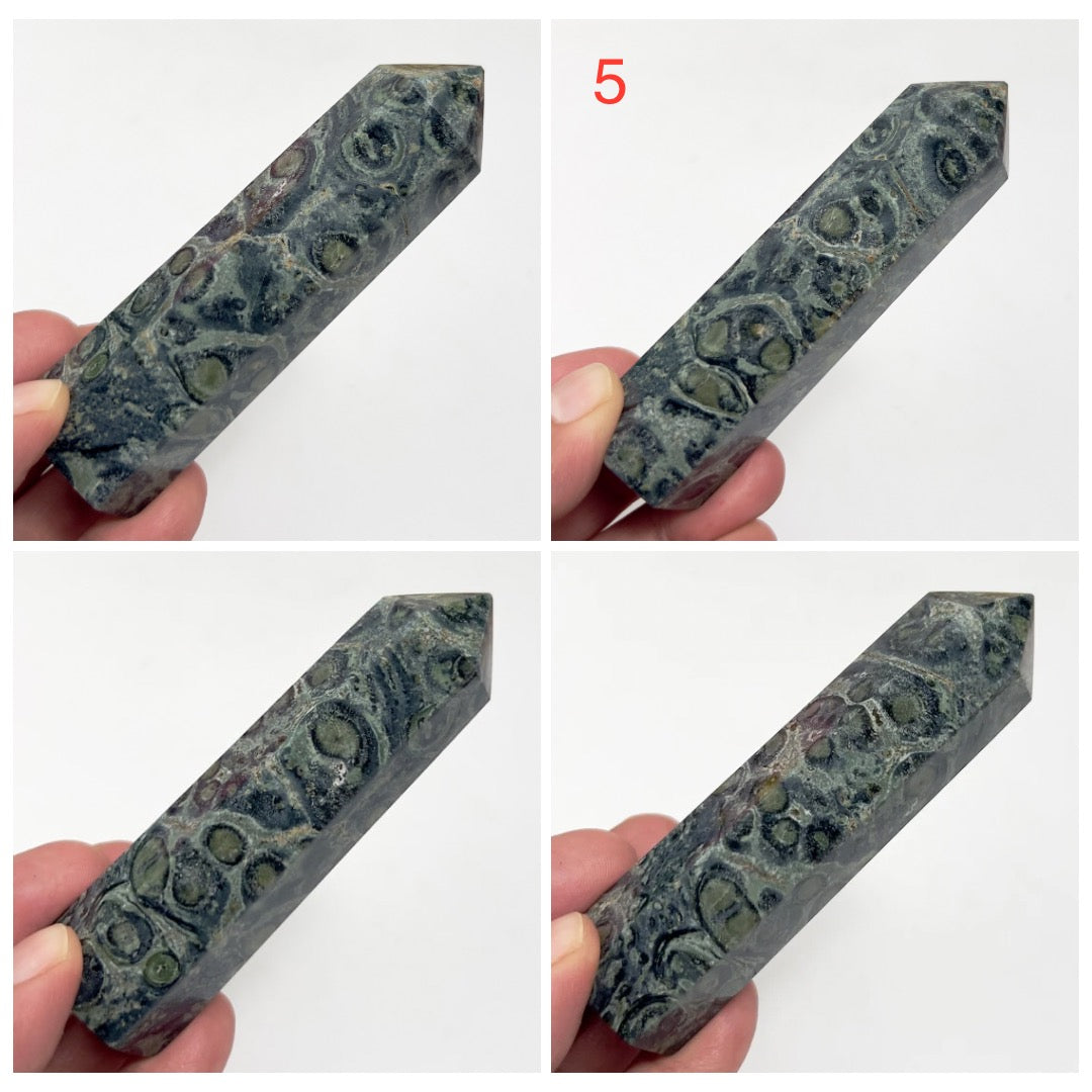 Kambaba Jasper Points Towers Crystal Generators YOU CHOOSE