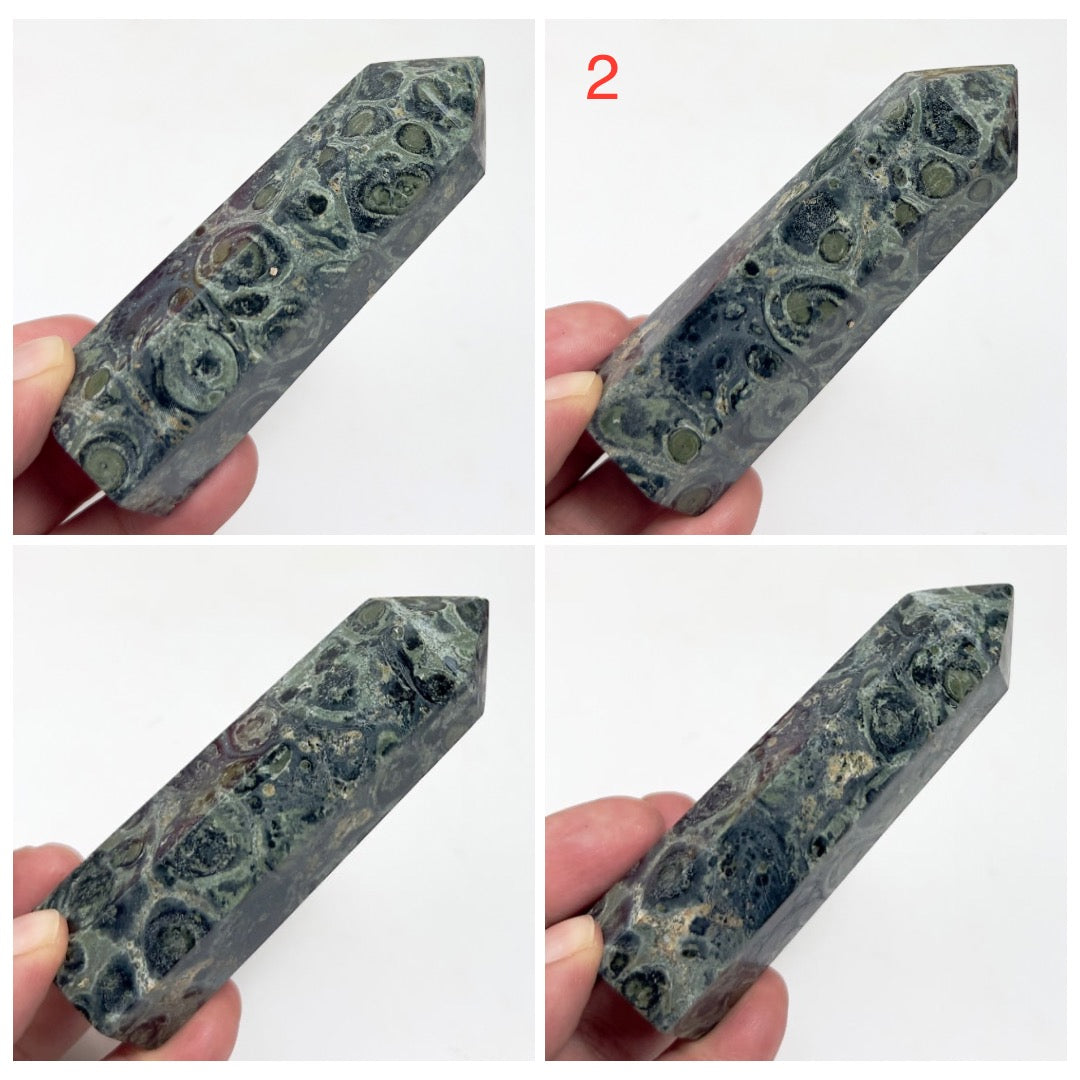 Kambaba Jasper Points Towers Crystal Generators YOU CHOOSE