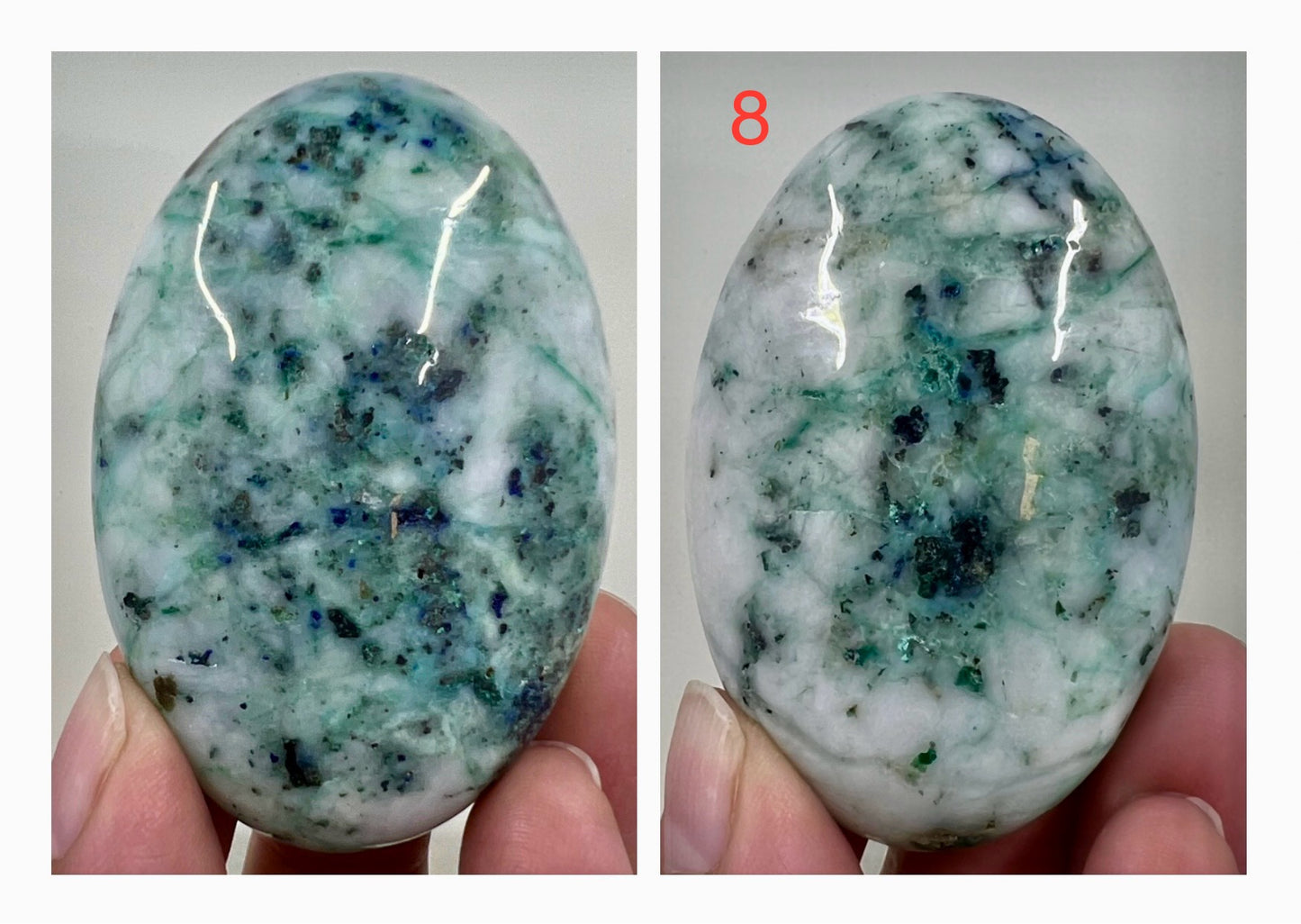 Fynchenite Phoenix Stone Palm Stones Meditation Crystals YOU CHOOSE