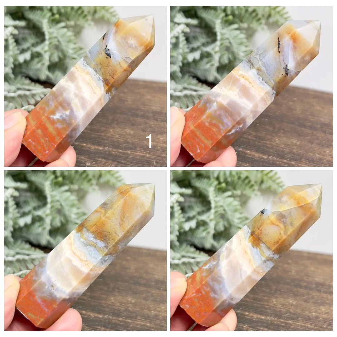 Ocean Orbicular Sea Jasper Points Towers Crystal Generators YOU CHOOSE