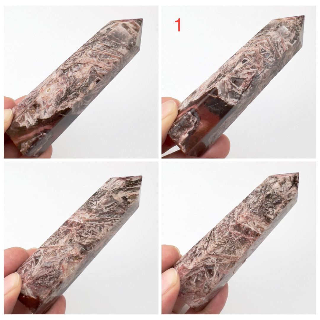 Red Violet Jasper Points Towers Crystal Generators YOU CHOOSE