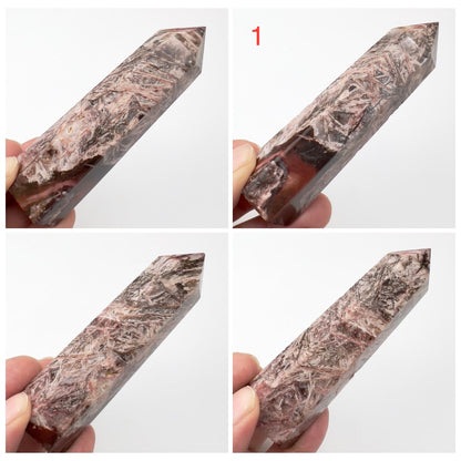 Red Violet Jasper Points Towers Crystal Generators YOU CHOOSE