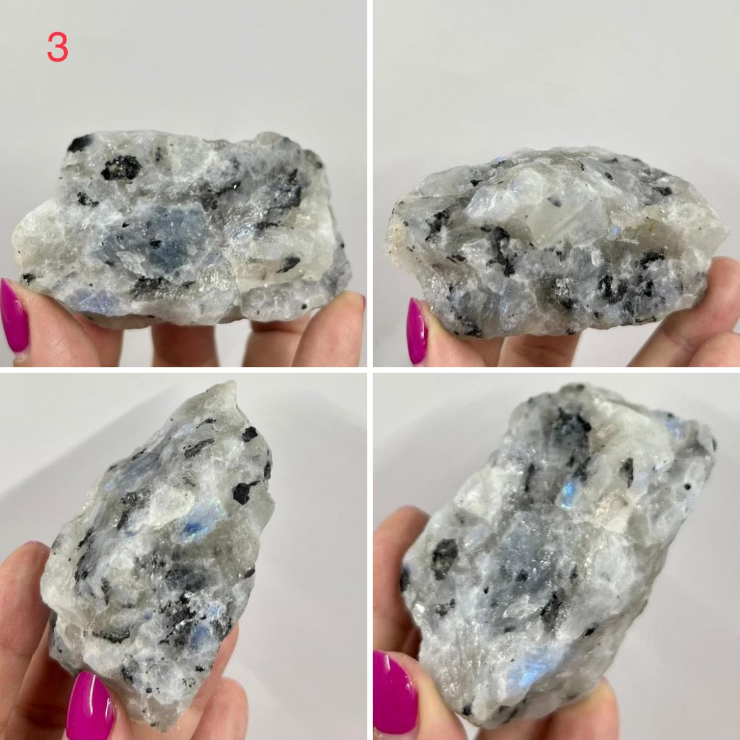 Rainbow Moonstone Natural Raw Crystal Specimen Natural YOU CHOOSE