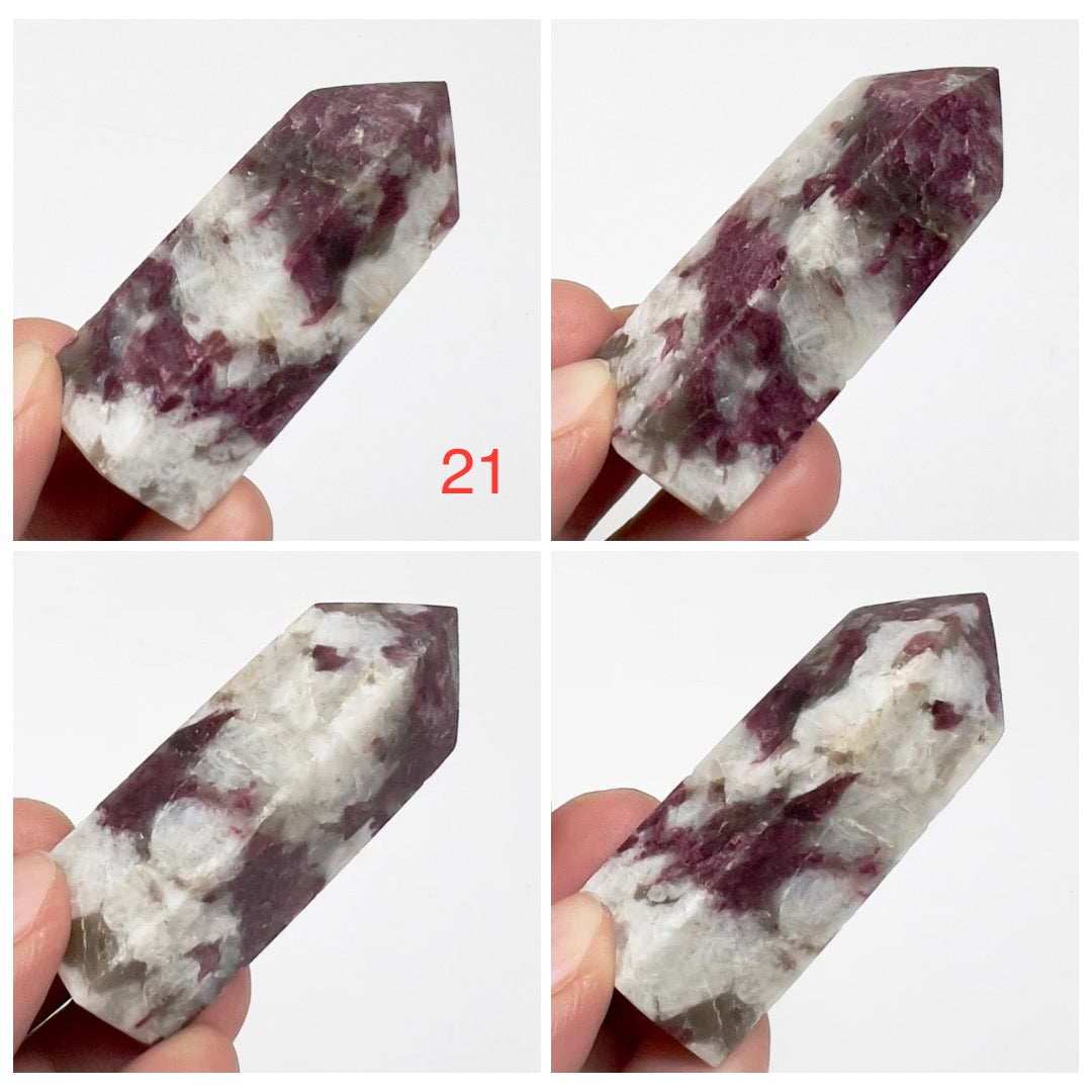 Rubellite Tourmaline Points Tower Crystal Generators YOU CHOOSE
