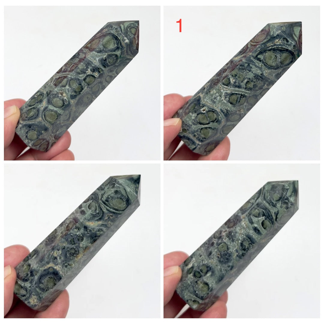 Kambaba Jasper Points Towers Crystal Generators YOU CHOOSE