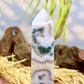 Moss Agate Tower Crystal Generator 322g 168mm