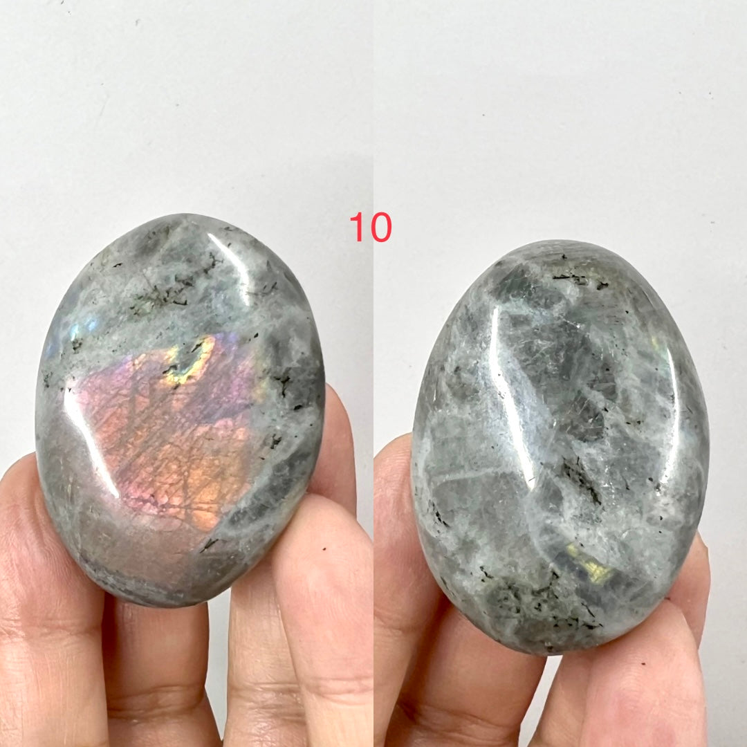 Labradorite Palm Stones Crystal Meditation Worry YOU CHOOSE