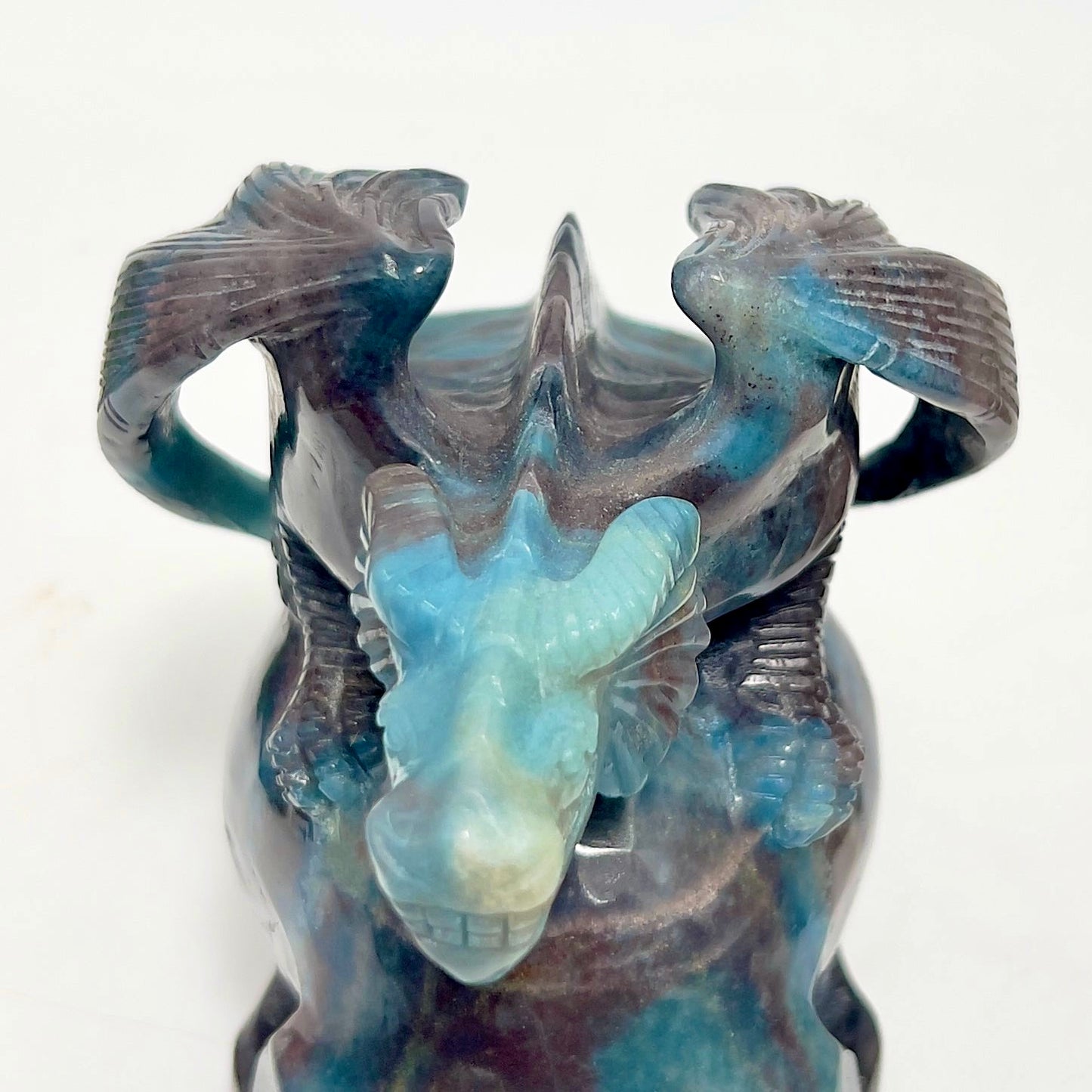 Trolleite Gargoyle on Skull Hollow Jaw Rare Healing Crystal Carving 1564g