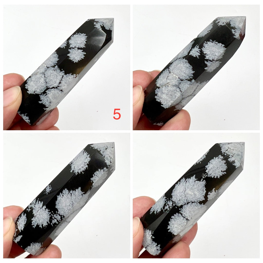 Snowflake Obsidian Points Towers Crystal Generators YOU CHOOSE