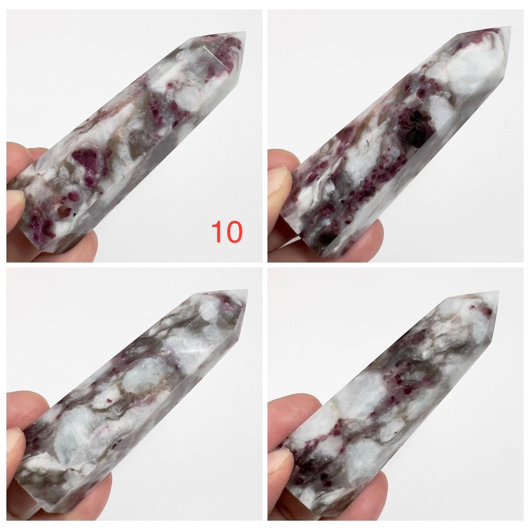 Rubellite Tourmaline Points Tower Crystal Generators YOU CHOOSE