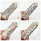 White Mexican Crazy Lace Agate Points Towers Crystal Generators YOU CHOOSE