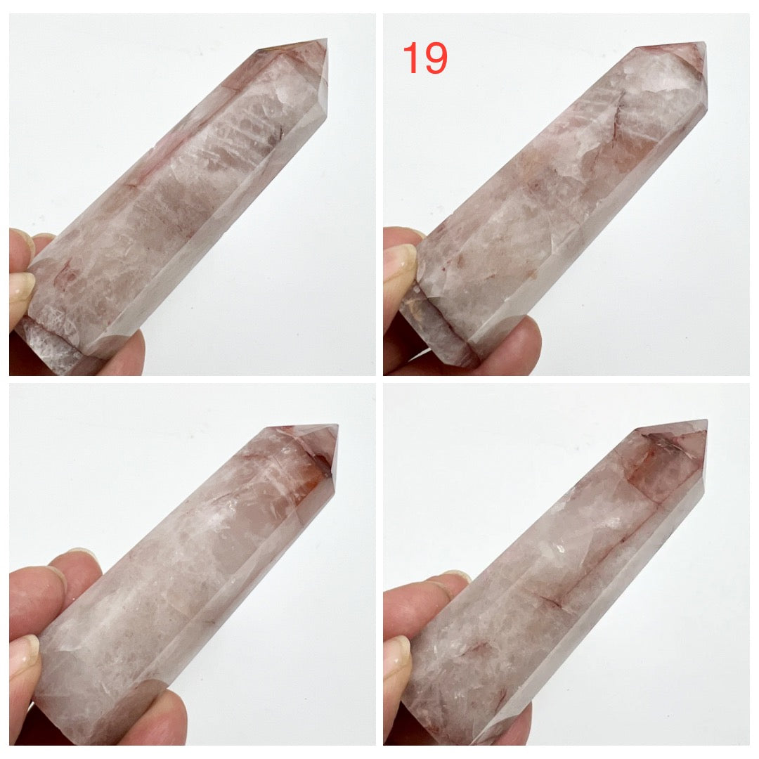 Hematoid Fire Quartz Points Towers Crystal Generators YOU CHOOSE