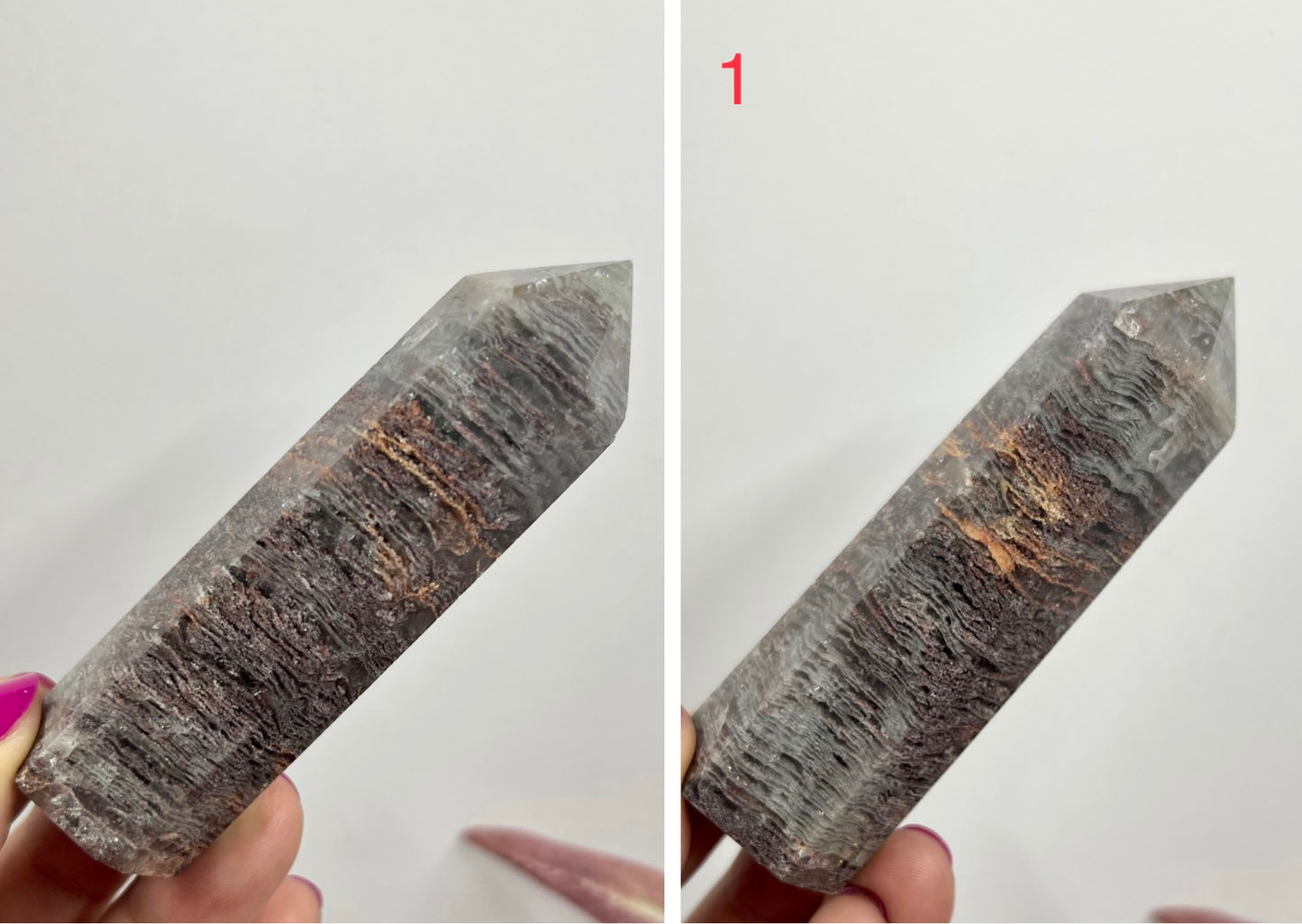 Thousand Layer Lodolite Scenic Quartz Points Crystal Generators YOU CHOOSE