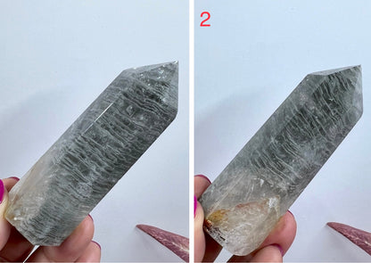 Thousand Layer Lodolite Scenic Quartz Points Crystal Generators YOU CHOOSE