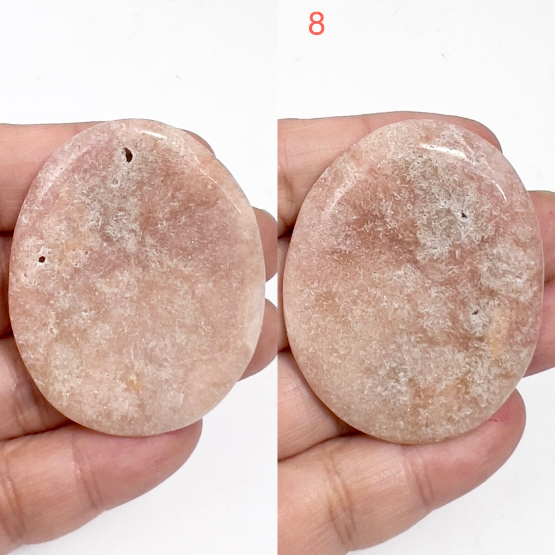 Pink Amethyst Palm Stones Worry Healing Crystals YOU CHOOSE
