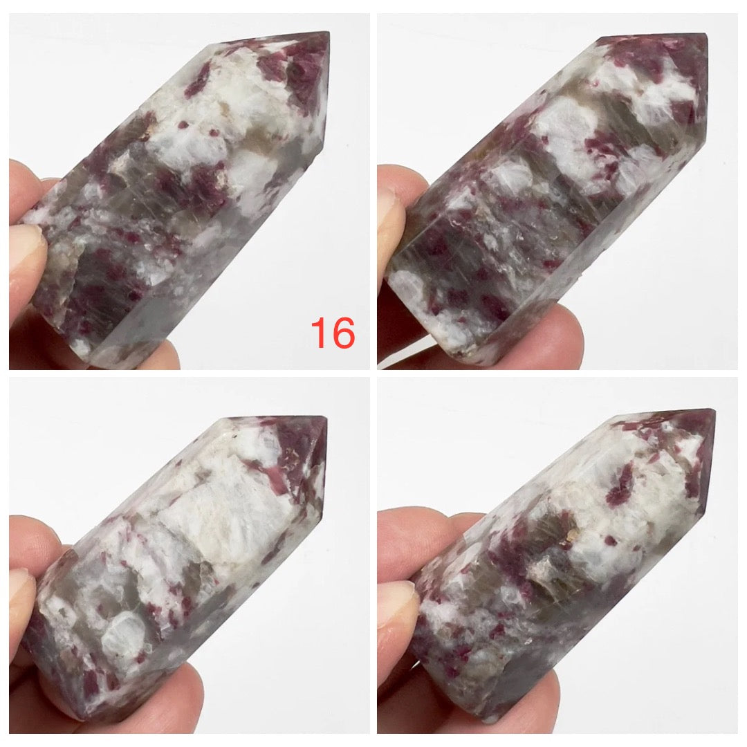 Rubellite Tourmaline Points Tower Crystal Generators YOU CHOOSE