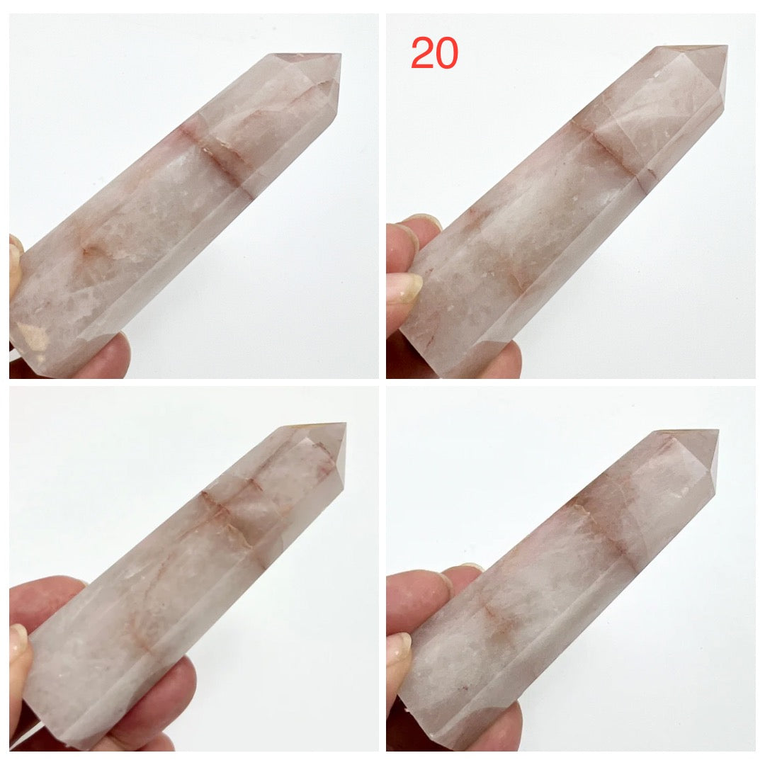 Hematoid Fire Quartz Points Towers Crystal Generators YOU CHOOSE