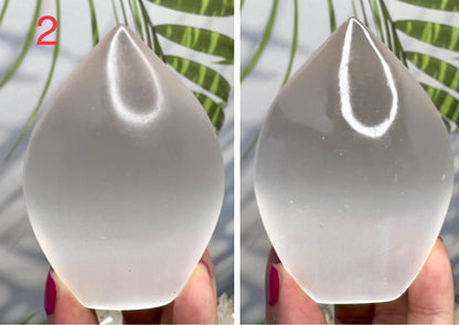 Satin Spar Selenite Flames Free Form Crystal YOU CHOOSE