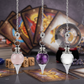 Crystal Pendulums Clear Rose Quartz Amethyst Gemstone Divination Manifestation