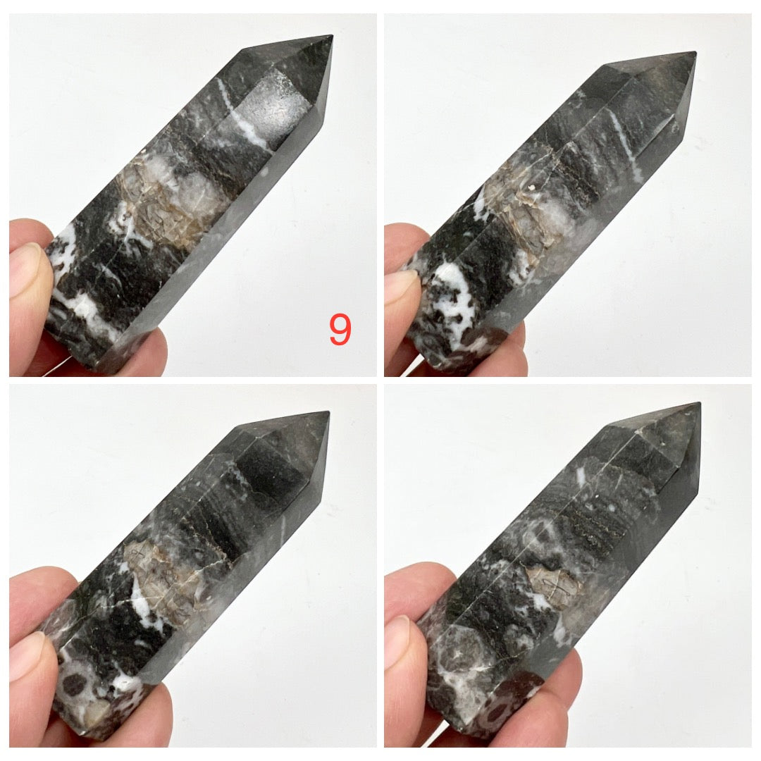 Zebra Jasper Points Towers Crystal Generators YOU CHOOSE