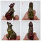 Small Dragons Blood Stone Jasper Wolves Dogs Crystal Carvings YOU CHOOSE