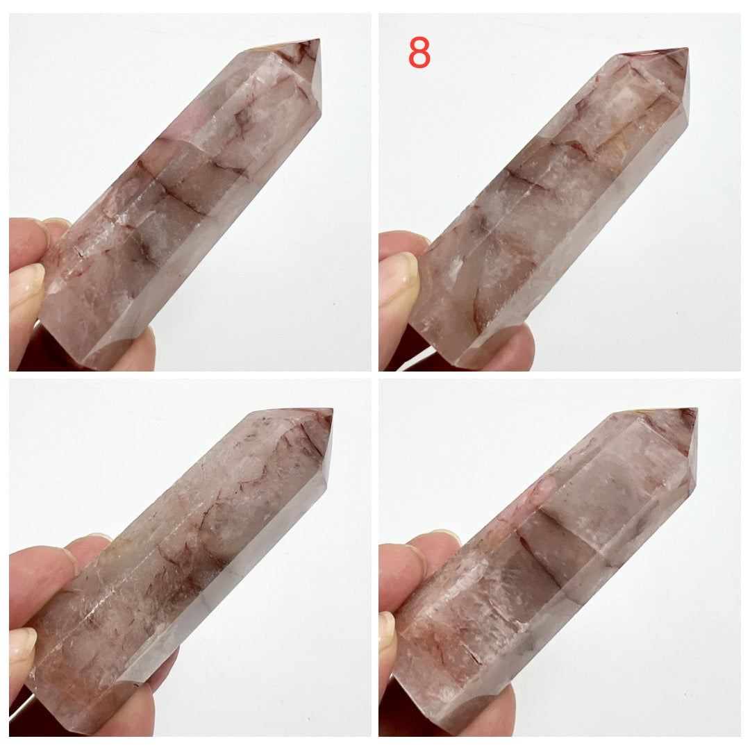 Hematoid Fire Quartz Points Towers Crystal Generators YOU CHOOSE